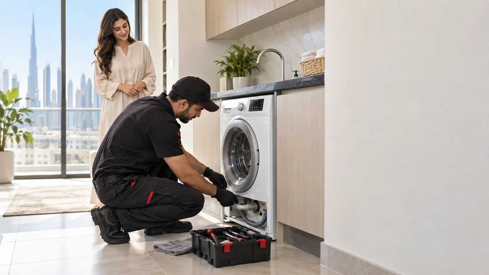 Washing machine maintenance service in Dubai